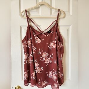 Torrid Mauve Floral Camisole NWT Size 3